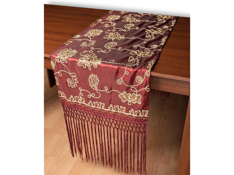 Σατέν τραβέρσα 7710 (50cm x 210cm) μπορντώ  