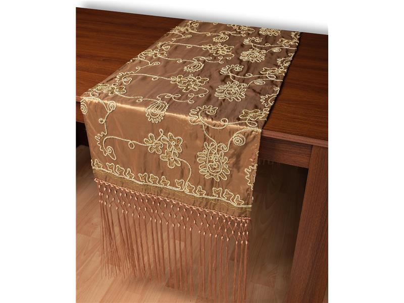 Σατέν τραβέρσα 7710 (50cm x 210cm) λαδί