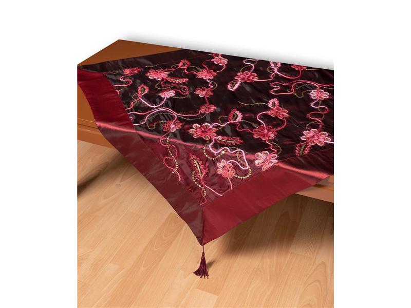 Σατέν καρέ A11 (80cm x 80cm) μπορντώ  