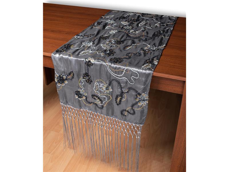 Σατέν τραβέρσα A11 (50cm x 210cm) γκρί  