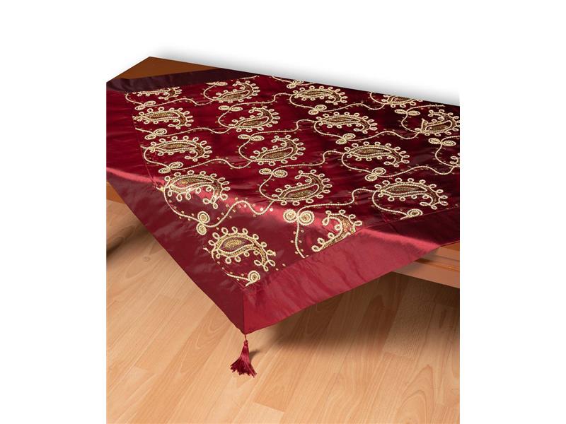 Σατέν καρέ 1028 (85cm x 85cm) μπορντώ  