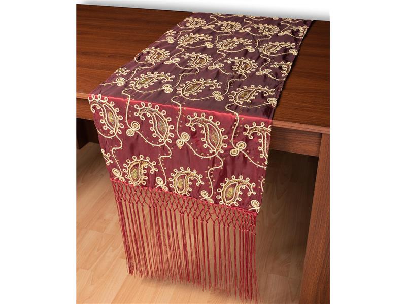 Σατέν τραβέρσα 1028 (50cm x 210cm) μπορντώ  