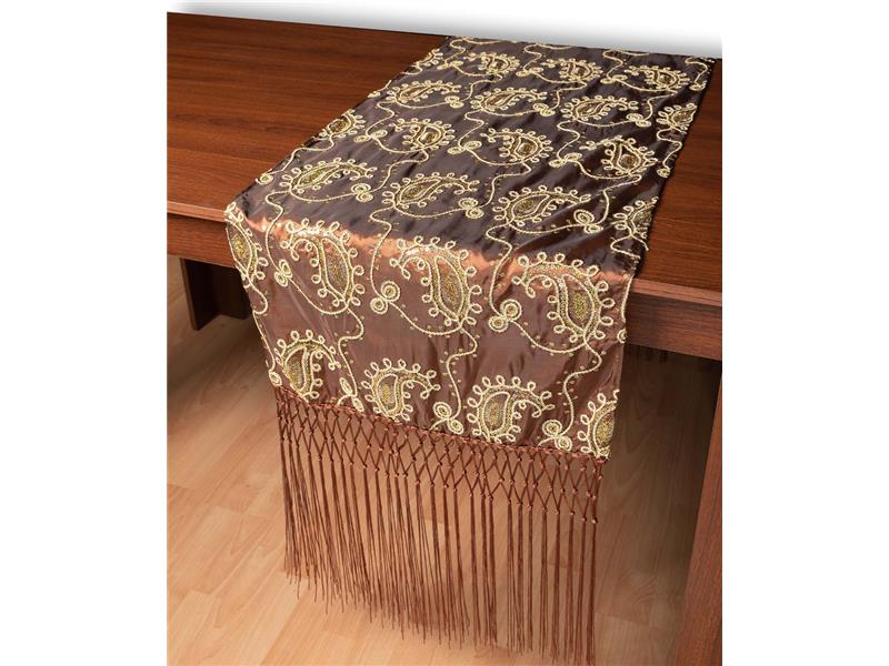 Σατέν τραβέρσα 1028 (50cm x 210cm) καφέ  