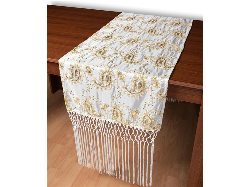 Σατέν τραβέρσα 1028 (50cm x 210cm) λευκό  