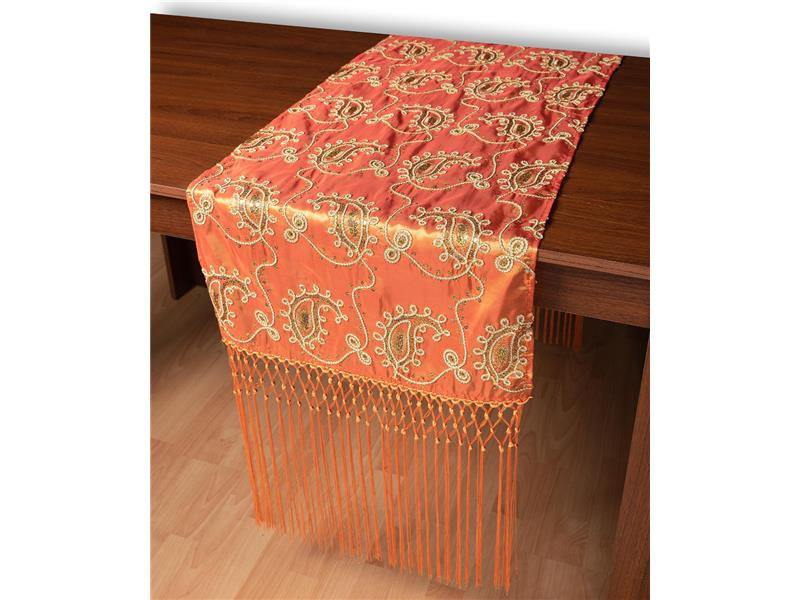 Σατέν τραβέρσα 1028 (50cm x 210cm) πορτοκαλί  