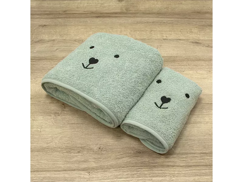 LINO ΣΕΤ ΠΕΤΣΕΤΕΣ LOVEBEAR MINT 2ΤΜΧ