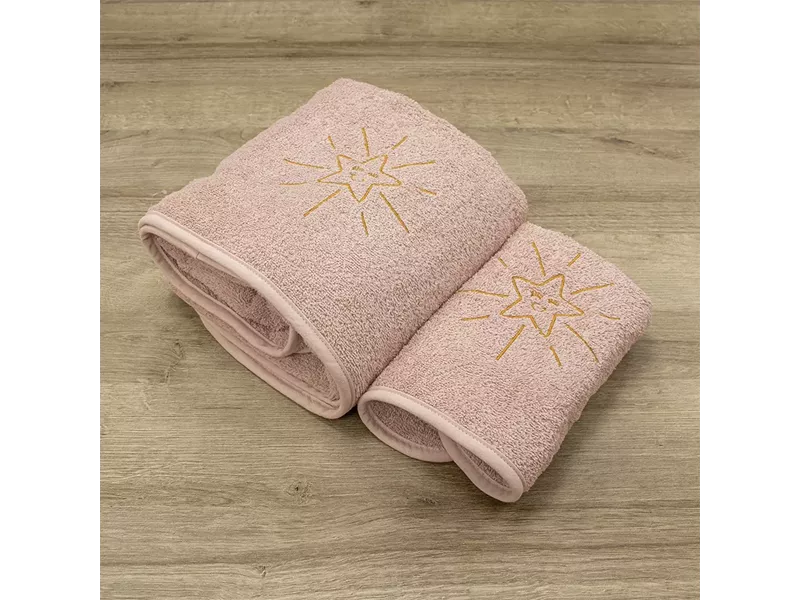 LINO ΣΕΤ ΠΕΤΣΕΤΕΣ SMILEY SUN PINK 2ΤΜΧ