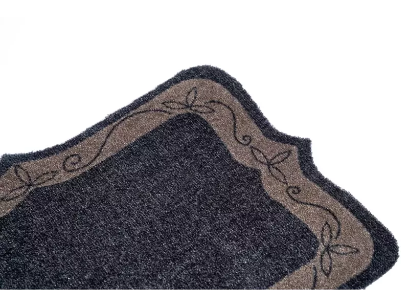 Sdim Πατάκι Εισόδου Μοκέτα με Αντιολισθητικό Υπόστρωμα Elegance 407 Classic Border Γκρι 50x75εκ. Πάχους 8mm