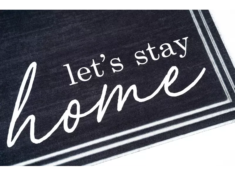 Sdim Αντιολισθητικό Πατάκι Εισόδου Ecomat Tradition 700 Lets Stay Home 45x60εκ.