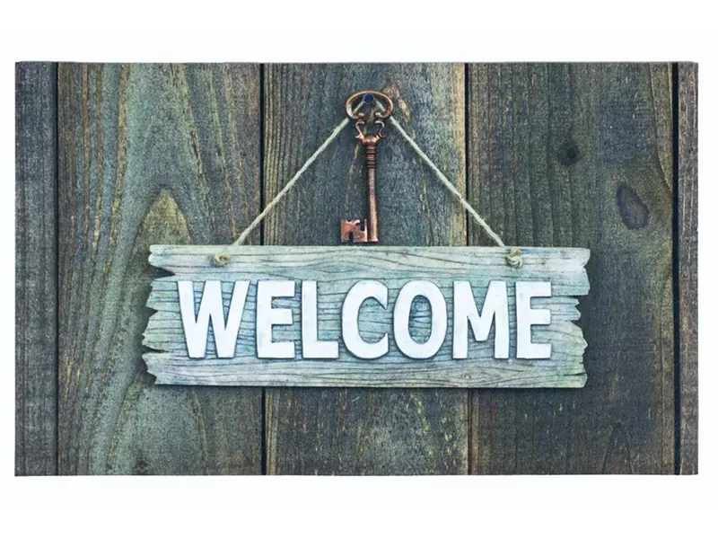 Sdim Αντιολισθητικό Πατάκι Εισόδου Gallery 009 Welcome Nail 45x75εκ. Πάχους 6mm