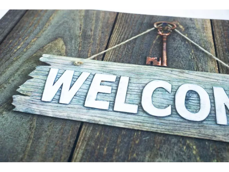 Sdim Αντιολισθητικό Πατάκι Εισόδου Gallery 009 Welcome Nail 45x75εκ. Πάχους 6mm