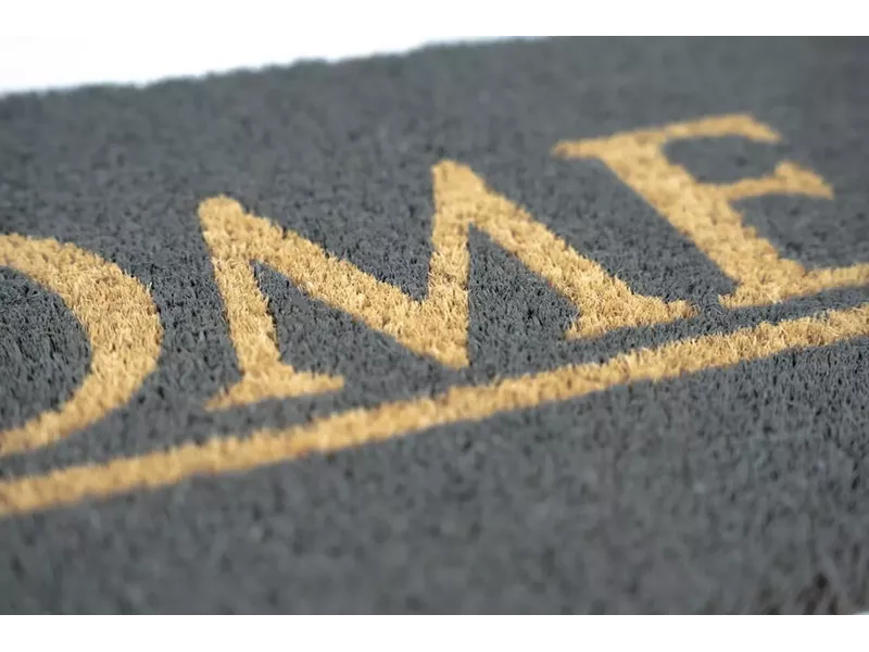 Sdim Πατάκι Εισόδου από Κοκοφοίνικα με Αντιολισθητικό Υπόστρωμα Ruco Glitter 011 Home Gold 26x75εκ. Πάχους 15mm