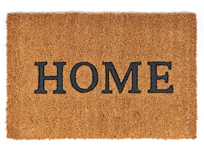 Sdim Πατάκι Εισόδου από Κοκοφοίνικα με Αντιολισθητικό Υπόστρωμα Ruco Embossed Rubber 001 Home 40x60εκ.