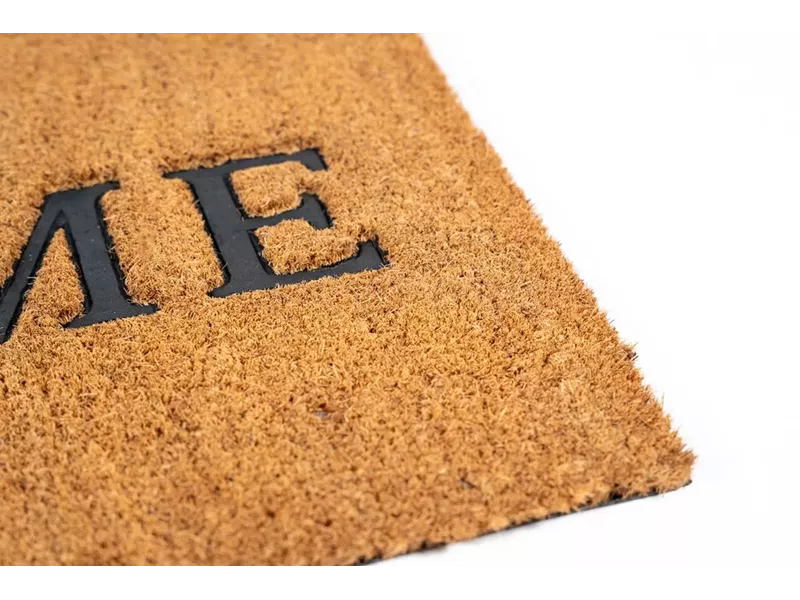 Sdim Πατάκι Εισόδου από Κοκοφοίνικα με Αντιολισθητικό Υπόστρωμα Ruco Embossed Rubber 001 Home 40x60εκ.