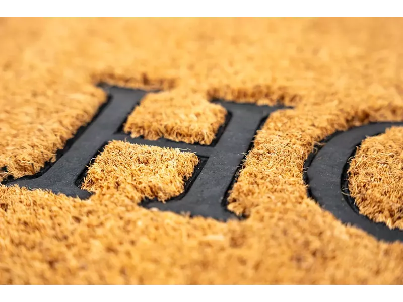 Sdim Πατάκι Εισόδου από Κοκοφοίνικα με Αντιολισθητικό Υπόστρωμα Ruco Embossed Rubber 001 Home 40x60εκ.