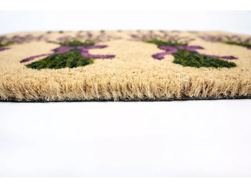 Sdim Πατάκι Εισόδου από Κοκοφοίνικα με Αντιολισθητικό Υπόστρωμα Ruco Print 759 Lavender Welcome 40x60εκ.