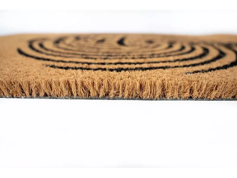 Sdim Πατάκι Εισόδου από Κοκοφοίνικα με Αντιολισθητικό Υπόστρωμα Ruco Print 628 Welcome Circle 45x75εκ.