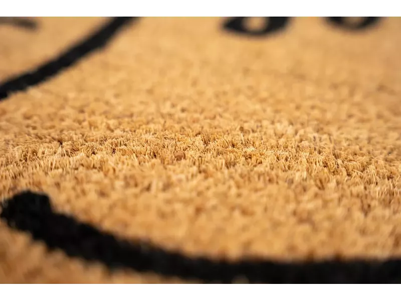 Sdim Πατάκι Εισόδου από Κοκοφοίνικα με Αντιολισθητικό Υπόστρωμα Ruco Print 624 Hello Goodbye 45x75εκ.