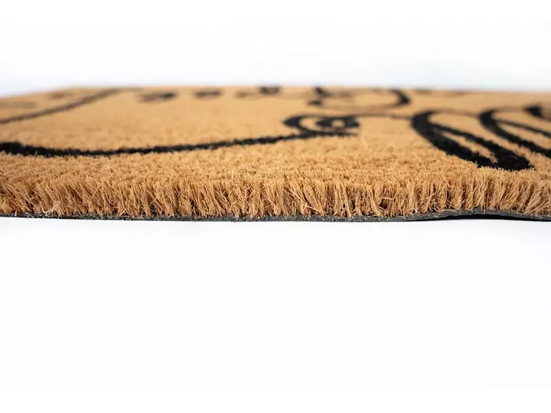 Sdim Πατάκι Εισόδου από Κοκοφοίνικα με Αντιολισθητικό Υπόστρωμα Ruco Print 624 Hello Goodbye 45x75εκ.