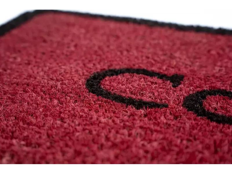 Sdim Πατάκι Εισόδου από Κοκοφοίνικα με Αντιολισθητικό Υπόστρωμα Cartoon 001 Come in Red 40x70εκ.