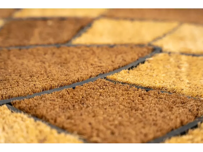 Sdim Οβάλ Πατάκι Εισόδου από Κοκοφοίνικα  και Καουτσούκ με Αντιολισθητικό Υπόστρωμα Indian 002 Oval 60x90εκ.