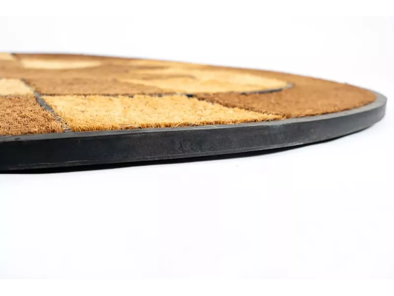 Sdim Οβάλ Πατάκι Εισόδου από Κοκοφοίνικα  και Καουτσούκ με Αντιολισθητικό Υπόστρωμα Indian 002 Oval 60x90εκ.