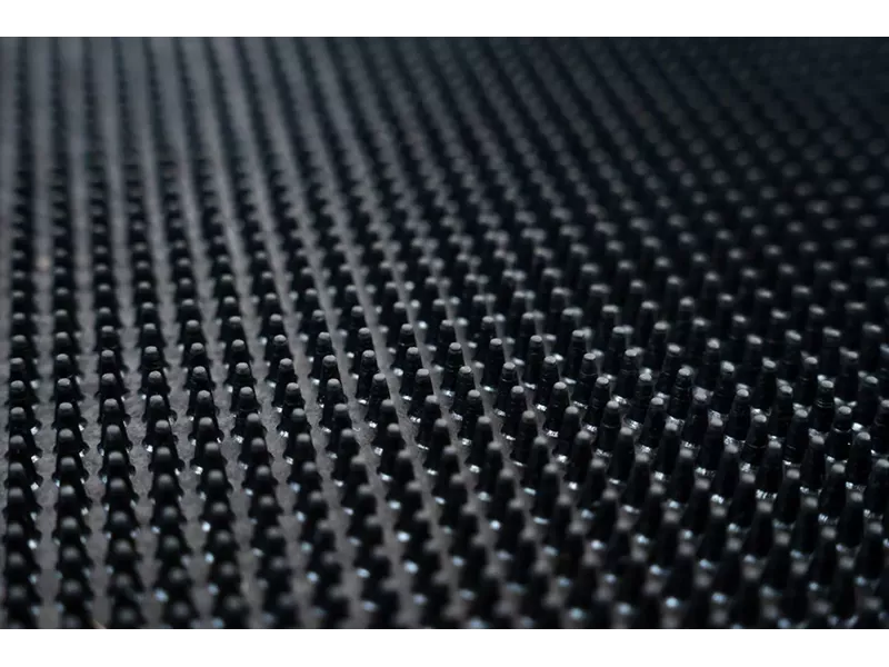 Sdim Αντιολισθητικό Πατάκι Εισόδου από Καουτσούκ Finger Tip Black 46x70εκ. 