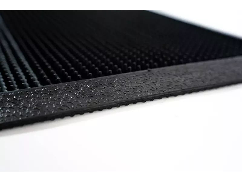 Sdim Αντιολισθητικό Πατάκι Εισόδου από Καουτσούκ Finger Tip Black 46x70εκ. 