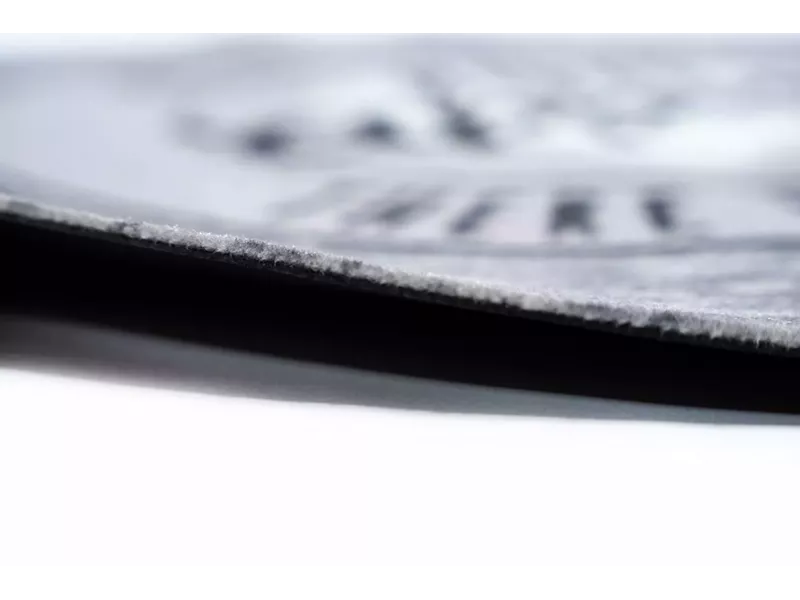 Sdim Στρογγυλό Πατάκι Κουζίνας με Αντιολισθητικό Υπόστρωμα Cook & Wash 455 Bon Appetit Love Γκρί Φ67εκ.