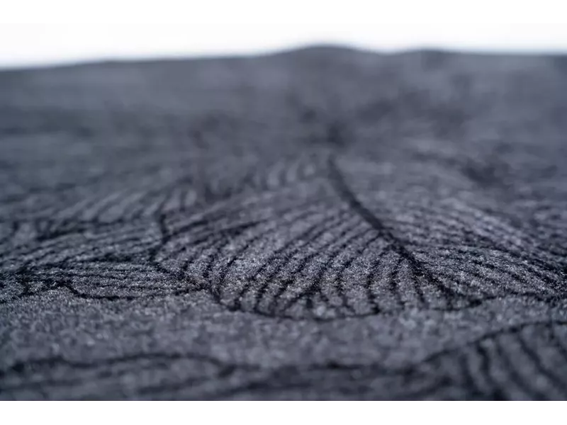 Sdim Στρογγυλό Πατάκι Κουζίνας με Αντιολισθητικό Υπόστρωμα Universal 115 Floral Anthra Φ100εκ.