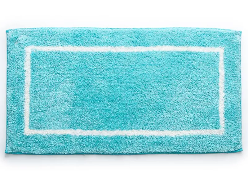 Sdim Βαμβακερό/Microfiber Αντιολισθητικό Πατάκι Μπάνιου Space 001 Petrol 45x85εκ.