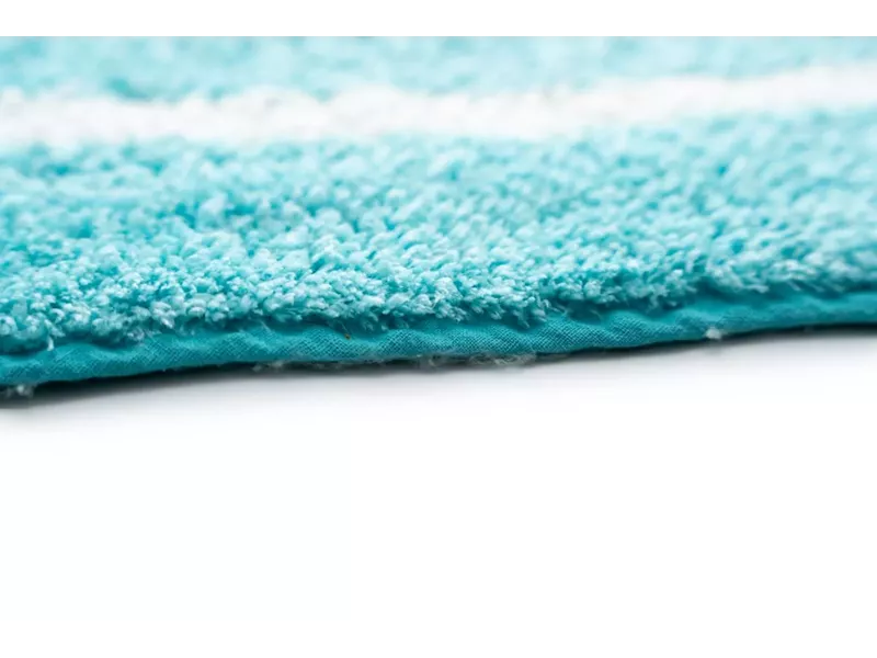 Sdim Βαμβακερό/Microfiber Αντιολισθητικό Πατάκι Μπάνιου Space 001 Petrol 45x85εκ.