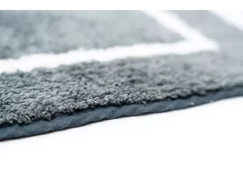 Sdim Βαμβακερό/Microfiber Αντιολισθητικό Πατάκι Μπάνιου Space 003 Gray 45x85εκ.