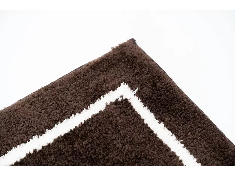 Sdim Βαμβακερό/Microfiber Αντιολισθητικό Πατάκι Μπάνιου Space 004 Brown 45x85εκ.