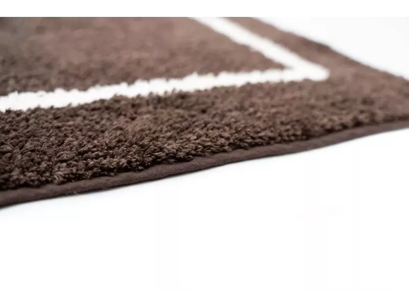 Sdim Βαμβακερό/Microfiber Αντιολισθητικό Πατάκι Μπάνιου Space 004 Brown 45x85εκ.