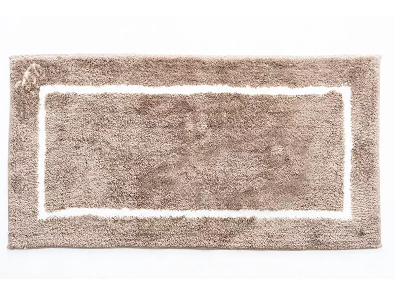 Sdim Βαμβακερό/Microfiber Αντιολισθητικό Πατάκι Μπάνιου Space 005 Moka 45x85εκ.