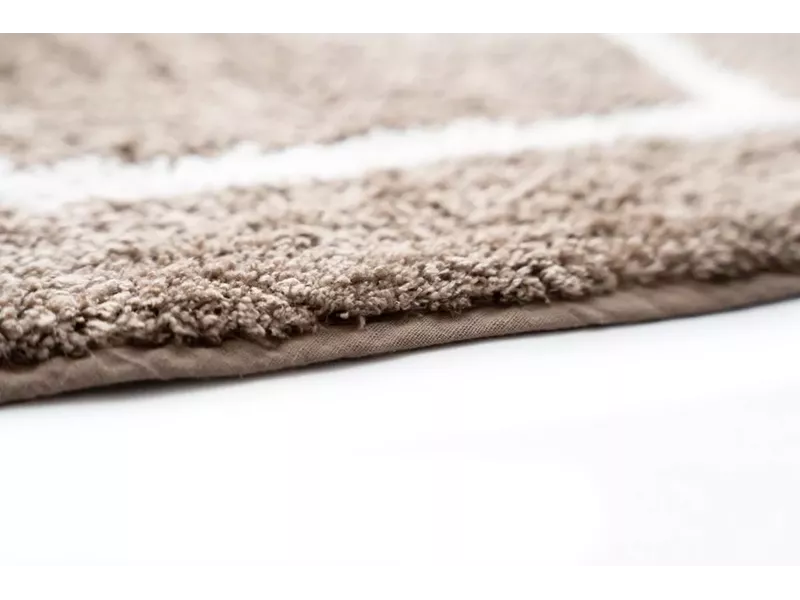 Sdim Βαμβακερό/Microfiber Αντιολισθητικό Πατάκι Μπάνιου Space 005 Moka 45x85εκ.
