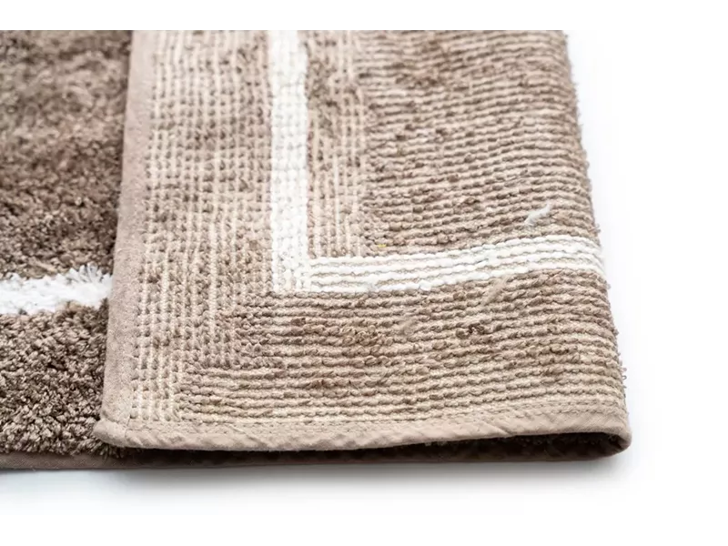 Sdim Βαμβακερό/Microfiber Αντιολισθητικό Πατάκι Μπάνιου Space 005 Moka 45x85εκ.