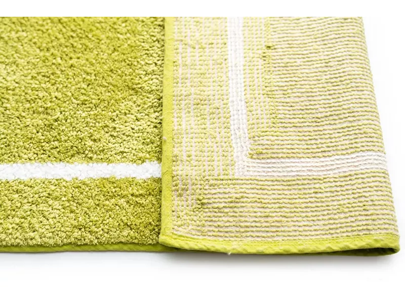 Sdim Βαμβακερό/Microfiber Αντιολισθητικό Πατάκι Μπάνιου Space 006 Lime Green 45x85εκ.