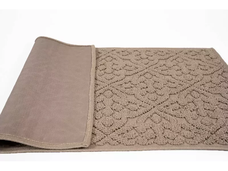 Sdim Πατάκι Μπάνιου με Μικροΐνες & Αντιολισθητικό Υπόστρωμα Venere 004 Beige 50x90εκ.