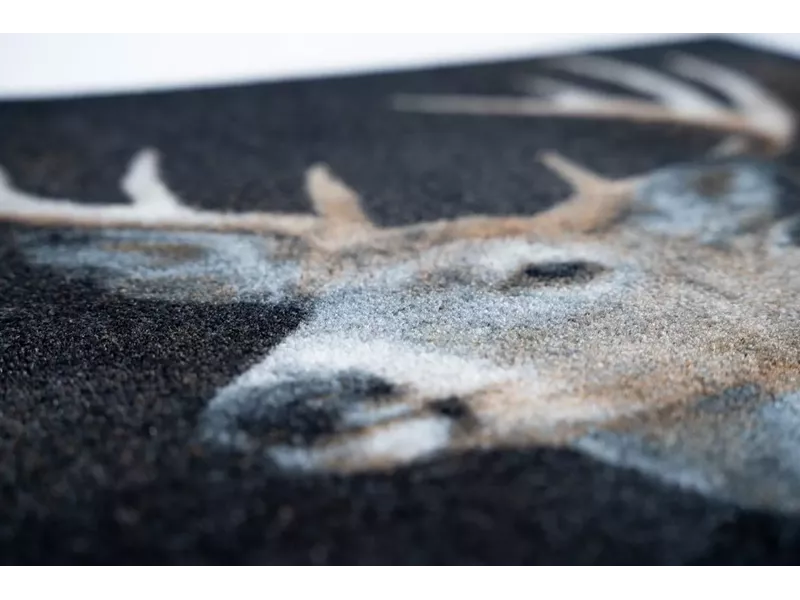 Sdim Πατάκι Εισόδου Μοκέτα με Αντιολισθητικό Υπόστρωμα Ambiance 003 Deer 50x75εκ. Πάχους 8mm