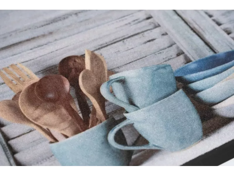 Sdim Πατάκι Εισόδου Μοκέτα με Αντιολισθητικό Υπόστρωμα Image 162 Dishes 45x75εκ. Πάχους 6mm