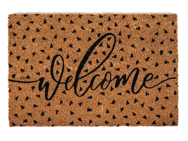 Sdim Πατάκι Εισόδου από Κοκοφοίνικα με Αντιολισθητικό Υπόστρωμα E - Coco 027 Welcome Triangles 40x60εκ.