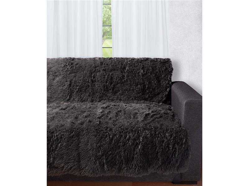 Διακοσμητικό μαλλιαρό ριχτάρι 5336 (145cm x 195cm) ανθρακί