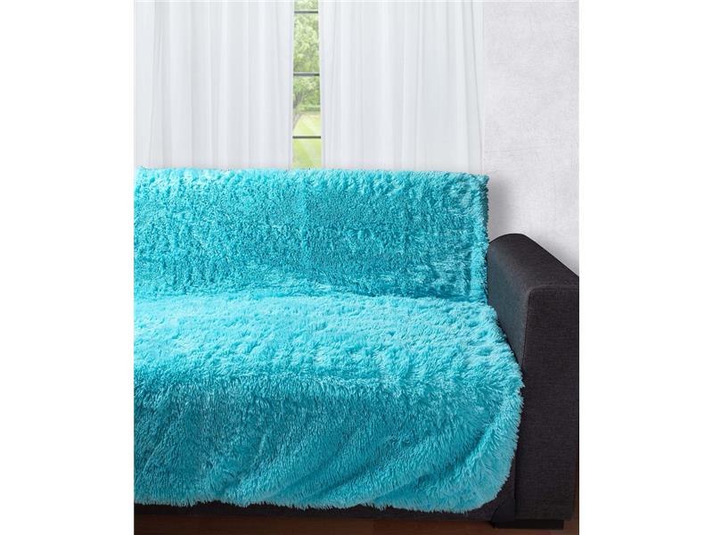 Διακοσμητικό μαλλιαρό ριχτάρι 5336 (145cm x 195cm) τυρκουάζ