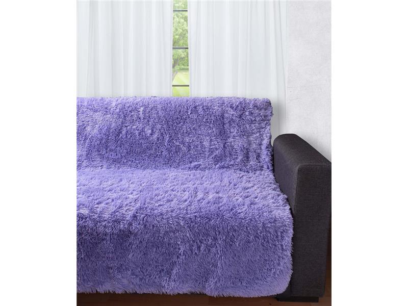 Διακοσμητικό μαλλιαρό ριχτάρι 5336 (145cm x 195cm) μωβ