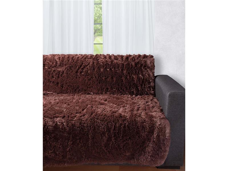 Διακοσμητικό μαλλιαρό ριχτάρι 5336 (145cm x 195cm) καφέ