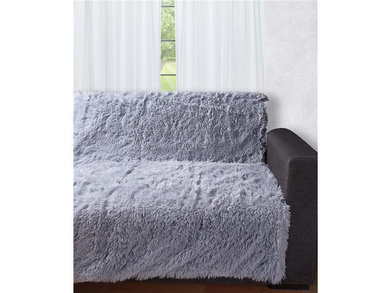 Διακοσμητικό μαλλιαρό ριχτάρι 5336 (145cm x 195cm) γκρί