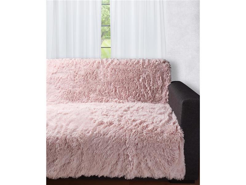 Διακοσμητικό μαλλιαρό ριχτάρι 5336 (145cm x 195cm) πούδρα