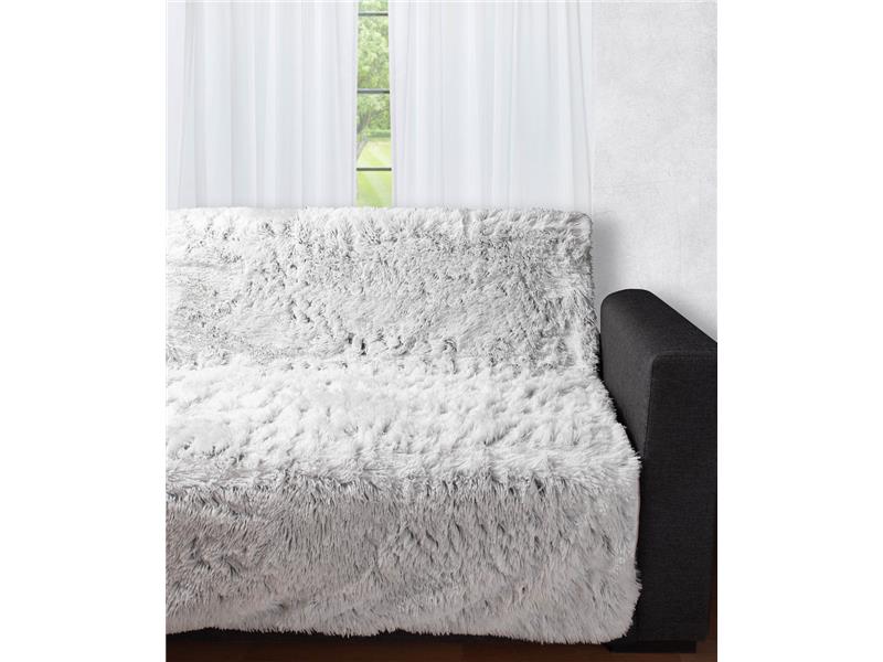 Διακοσμητικό μαλλιαρό ριχτάρι 5336 (145cm x 195cm) δίχρωμο/γκρί βάση